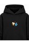 Peppa Pig Piggy Picnic Printed Black Children's Hooded Sweatshirt - 4