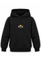 One Piece Straw Hat Horizon Printed Black Kids Hooded Sweatshirt - 2