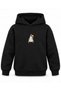 One Piece Kitchen Apron Printed Black Children's Hooded Sweatshirt - 2