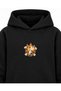 One Piece Sunny Aslan Black Children's Hooded Sweatshirt with Toe Print - 4