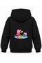 Peppa Pig Piggy Picnic Printed Black Children's Hooded Sweatshirt
