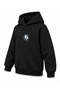Saja Boys Foam Rhythm Printed Black Kids Hooded Sweatshirt - 3