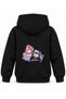 My Melody & Kuromi Printed Black Children's Hooded Sweatshirt