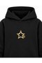 Huntr X Star Studio Printed Black Kids' Hooded Sweatshirt - 4