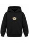 Huntr X Layered Cards Printed Black Children's Hooded Sweatshirt - 2
