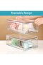 Topmart Stackable Drawer Storage, Clear Acrylic Drawer Organizers with Handles, Easy Assembly Containers for Freezer - 6