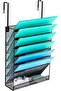 Delifox 7-Compartment Wall Mounted Hanging File Organizer Cubicle Wall File Holder Vertical Document
