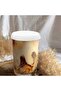 100pcs Disposable Paper Cup Covers, Coffee Tea Cup Covers Recycled Paper Drinking Cup Lids C - 2