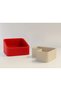 3D-Printed Pistachio Bowl - Dual-Chamber Shell Separator Serving Bowl - Red Beige BX - 2