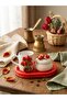 3-Piece Decorative Tray Set with Floral Motifs, Box with Mug and Lid, Handmade Stylish Home Decoration, Presentation and Gift Set - 2