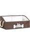 Collapsible Fabric Dog Toy Box and Storage Bin With Handle - Trapezoid Basket Chest Organizer for Pe