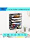 Wall File Organizer Holder Mesh Hanging Paper Document Holder,Vertical 6 Pocket Tier for Office Home - 7