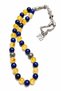 Fenerbahçe Fan Rosary – Citrine & Dumortierite Natural Stone 8 mm – Special Design - 2