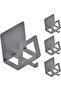 4 Pack Pot Lid Holders with Hook, Pot and Pan Hangers for Kitchen Inside Cabinet Wall Mount Rack Cab