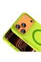 iPhone 18 Pro Compatible Case Magsafe Supported Aris Silicone Cover - Green - T42749 - 2