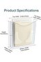 6 Pockets Wall File Holder Clear Acrylic Hanging File Organizer for Office and Home, Vertical - 6