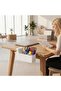 Desk Side Storage, Side Desk Organizer, No Drill Hanging Desk Organizer with 4 Large Pockets, Table - 4