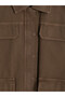 Ozmarka New Season Khaki Shirt Collar Oversize Women's Jean Jacket - 6