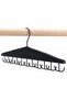 Belt Hanger for Wardrobe 22 Hook Wooden Non-Slip Tie Rack Storage