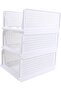 Asixxsix Stackable Closet Organizer Storage Bins - 4