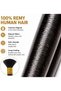 Bulk Human Hair 24 Inch, 50g Remy Human Hair Straight (24 Inch, 50g Remy Hair, Black) - 4