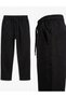 Pantaloni tercot, Leon, negru - 2