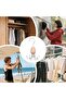 Belt Hanger for Wardrobe 360 Degree Rotating Tie Rack Storage with 6 Hooks - 4