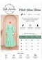 Mintgreen Belted Pleated Chiffon Hijab Dress - 2