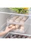 Ckjx Cvb Automatic Sliding Egg Storage Box, Refrigerator Organizer, Stackable Egg Holder, - 3