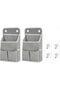 2pcs Canvas Multi Pocket Wall Hanging Storage Organizer with - 6