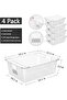 Stackable Wire Storage Baskets with Handles for Kitchen, Bathroom, Closets, Cabinets, and Countertops - Organizer Boxes for - 2