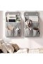 banapoy 2 Pack Wall Hanging Storage Bags with 4 Hooks (Hanging Storage Bag) - 4
