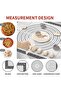 Non Stick Silicone Pastry Mat for Dough Rolling, Silicone Mat for Baking Pizza, Macaron, Pie Crust P - 4