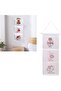 Hanging Storage Organizer Multi-Pocket DIY Design for Home Office Chemical Fabric with Large Capacit - 5
