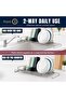 Stainless Steel Dish Drying Rack for Kitchen Sink, Adjustable Side Supports 48-60cm, Foldable Low Pr - 4