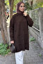 Brown Rose Hijab Knitwear Tunic