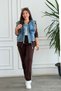 Hooded Denim Detailed Set - 2
