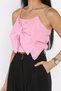 Women's Rope Strap Bow Blouse - 3