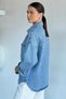 Blue Women's Stoned Jean Jacket - 4