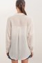 Women's Striped Oversize Shirt 20409 - White - 6