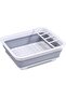 Drainage basket Foldable Plastic Dish Drying Rack Over The Sink Dish Drainer Fruit Vegetable Washing