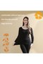 Women's Thermal Underwear Set Long Sleeve Top and Pants for Winter Daily Wear Soft Skin Friendly High Elasticity Lace Trim Design - 2