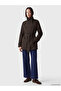 Özmarka New Season Brown Stand Collar Belted Women's Trench Coat - 2