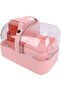 Clear Cosmetic Storage Box With Lid | Portable Makeup Organizer For Vanity Counter With Non- - 3