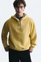Boxy Fit Metal Clip Closure Sweatshirt - 5