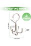 Belt Hanger, Small Space Storage and Organizer, 2 Piece Set, 360° Rotatable Portable Closet - 2