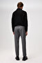 Floki Men's Woven Comfortable Cut Gray Trousers with Elastic Waist and Laces - 6