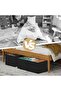 Furniture 12" under Bed Storage Containers (Black) - 7