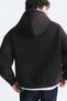 Boxy Fit Metal Clip Closure Sweatshirt - 7