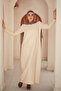 Basic Beige Maxi Dress with Long Sleeves – Modest & Elegant Outfit - 3